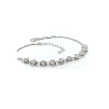 Bracciale con quadri in argento Mod. TGHBR1505B [606db3e4]