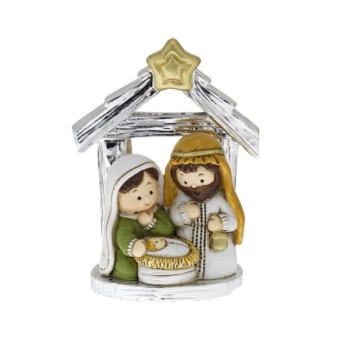 PRESEPE CERAMICA ARGENTATA, MOD.8562-01 [140e715c]