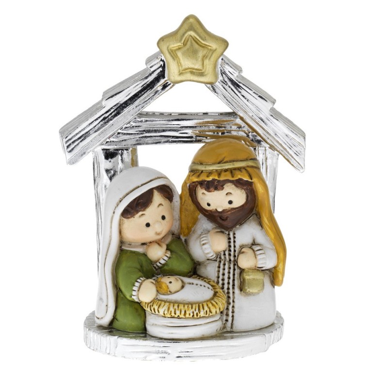 PRESEPE CERAMICA ARGENTATA, MOD.8562-01 [140e715c]
