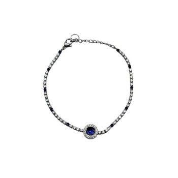 Bracciale tennis in acciaio con tondo mod.BRD00515 [9f5973e9]