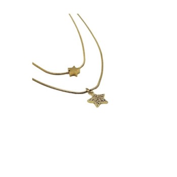 Collana in acciaio 316L  anallergico composta da 2 fili Mod.CLD00312 [78086728]