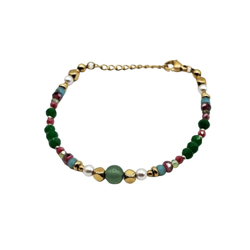 Bracciale in acciaio 316L Swarovsky multi colorMod.BRD00537 [d2c5e2a5]