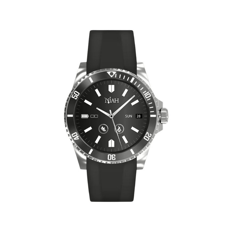 SMARTWATCH TECHMADE NEPTUNE SILICONE MOD. NH-NEPTUNE-SBK [8cf93fe4]