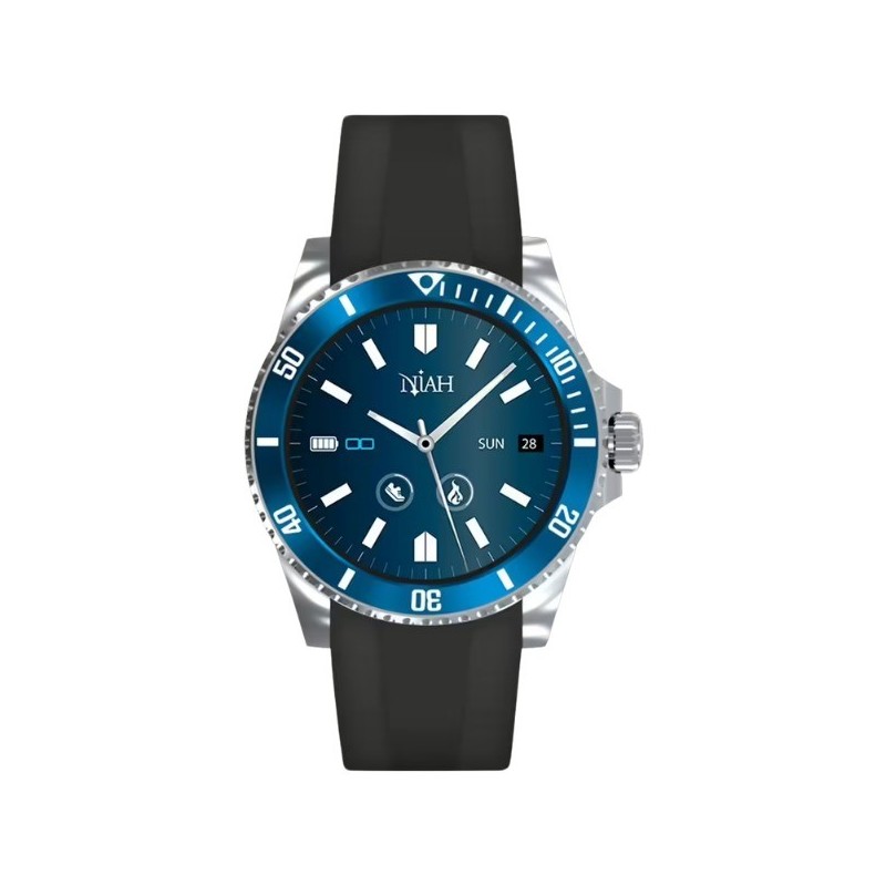 SMARTWATCH TECHMADE NEPTUNE SILICONE MOD. NH-NEPTUNE-SBL [19be34e1]