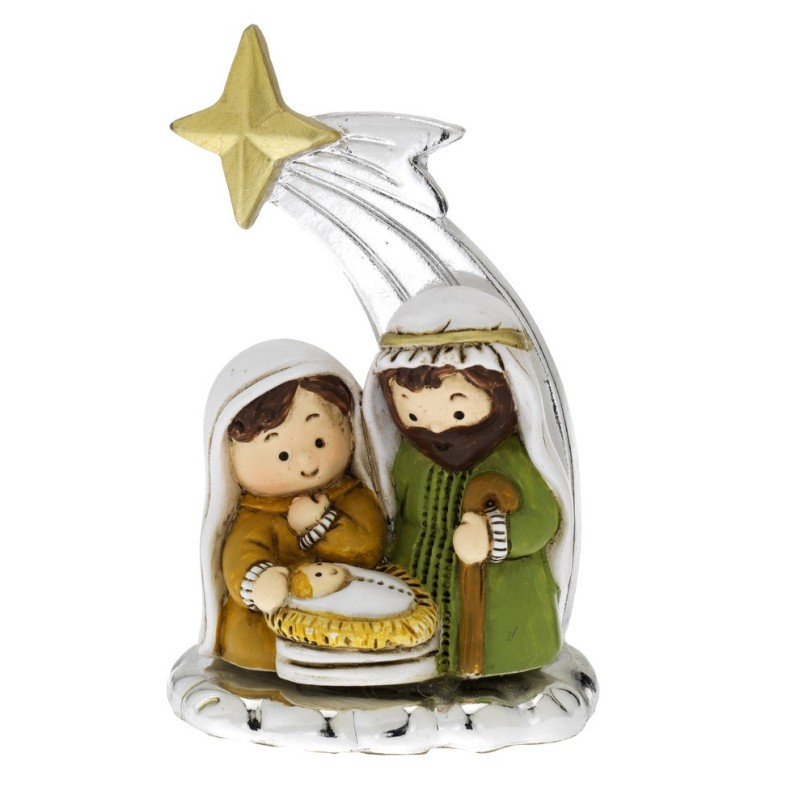 PRESEPE CERAMICA ARGENTATA, MOD. 8562-05 [08bc135b]