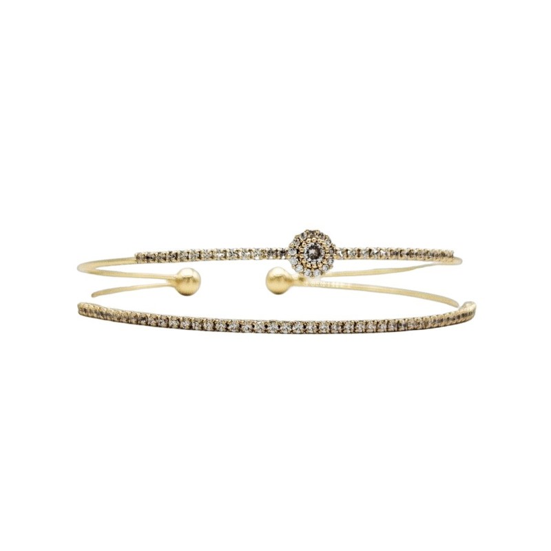Bracciale rigido in acciaio donna Mod.BRDR00167 [4e3b2e14]