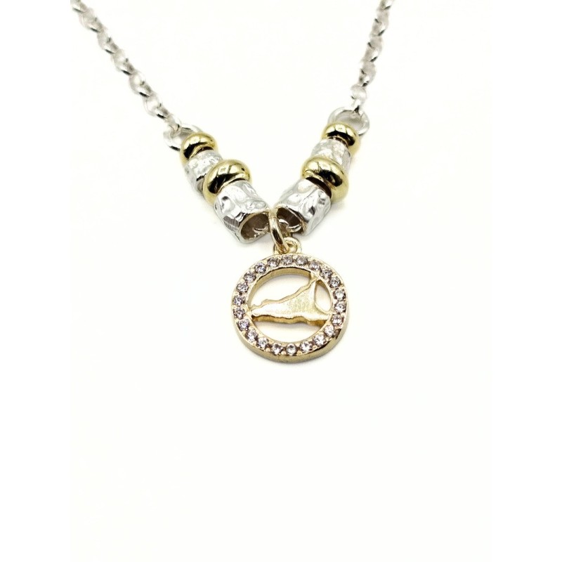 CL. SICILIA CON TONDO E BARILOTTI IN ARGENTO mod. ITAARGCL079 [22f305dc]