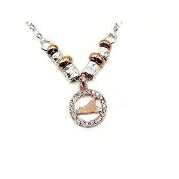 CL. SICILIA CON TONDO E BARILOTTI IN ARGENTO mod. ITAARGCL079 [3c78681b]