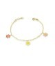 BRACCIALE IN ORO 9KT CON FIORI MOD. 1180 [ad74ff37]