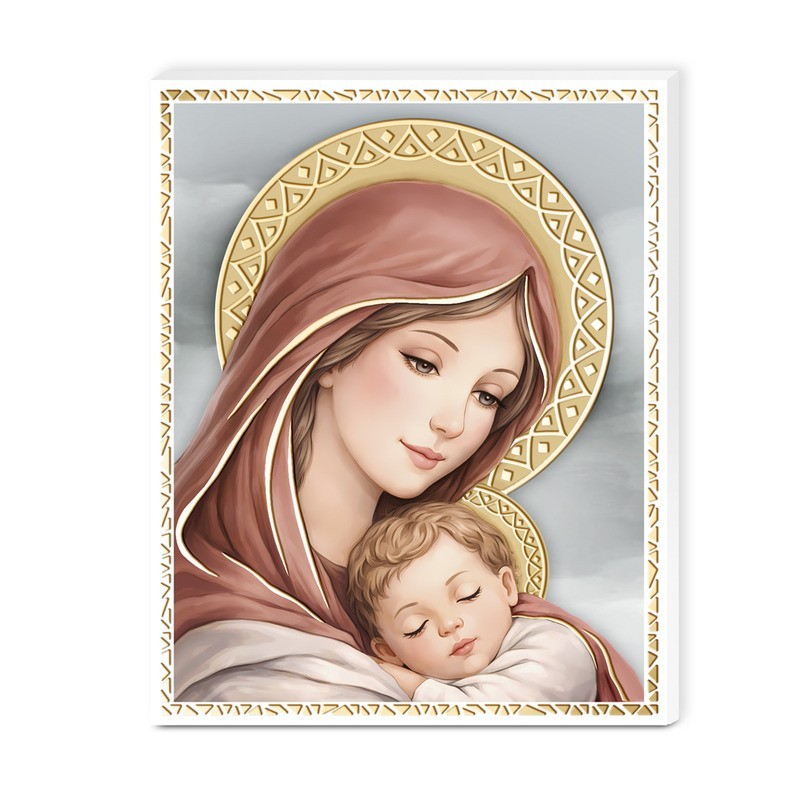 PANNELLO 20X25 MADONNA C/BAMBINO MOD. 81628/5L [8000c4b0]