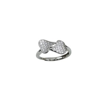 anello doppio cuore in argento 925 mod. r1560 [e45200b1]