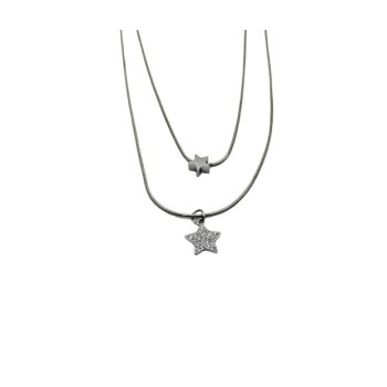 Collana in acciaio 316L  anallergico composta da 2 fili Mod.CLD00312 [5cd09990]