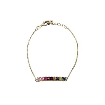 BRACCIALE CENTRALE TENNIS IN ARGENTO E ZIRCONI MOD. 74206 [e252d095]