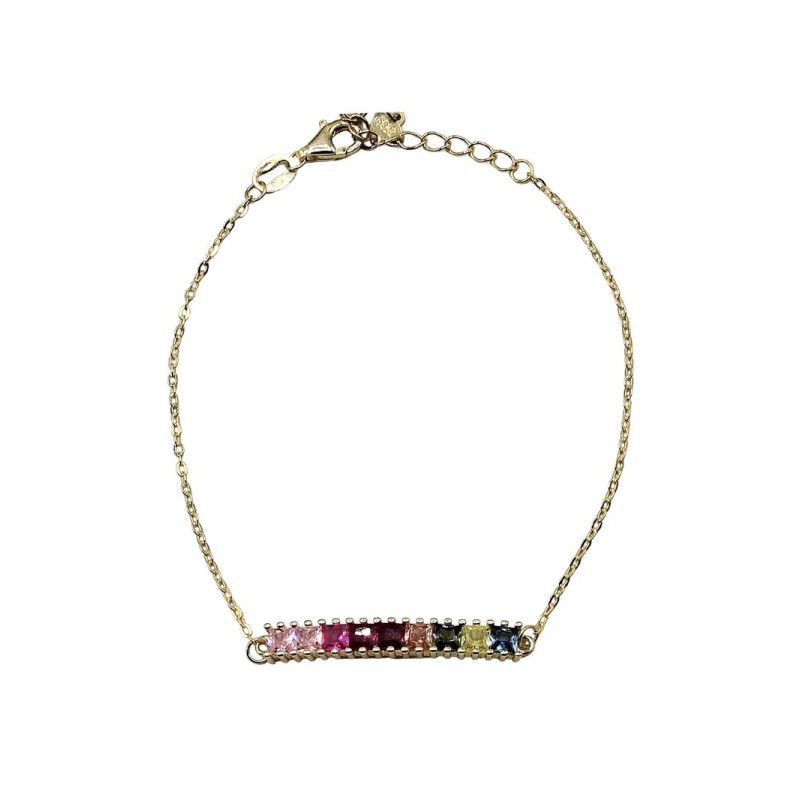 BRACCIALE CENTRALE TENNIS IN ARGENTO E ZIRCONI MOD. 74206 [e252d095]