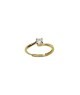 ANELLO SOLITARIO CON ZIRCONE IN ARG. DORATO REGOLABILE MOD. R1481GD [9cda4efd]