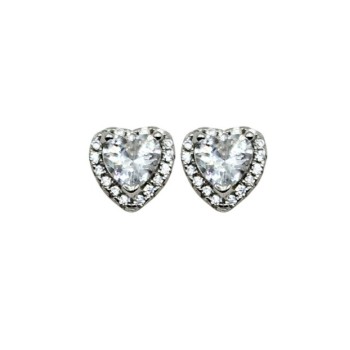 ORECCHINI CUORE PRINCESS ARG. E ZIRCONI MOD. TGHEA3103 [6c6c814b]