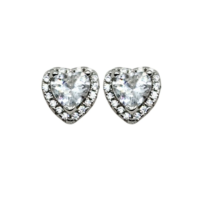 ORECCHINI CUORE PRINCESS ARG. E ZIRCONI MOD. TGHEA3103 [6c6c814b]