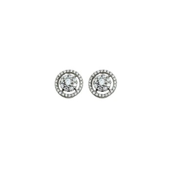 ORECCHINI TONDO IN ARGENTO E ZIRCONI MOD. TGHEA7640 [9012301a]