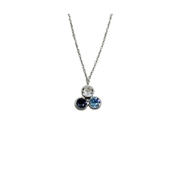 COLLANA TRILOGY IN ARG. E ZIRCONI MULTICOLOR MOD. ITAARGCL1160 [221e3ef8]