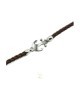 bracciale in pelle e argento mod. albr159 [bc8ba354]