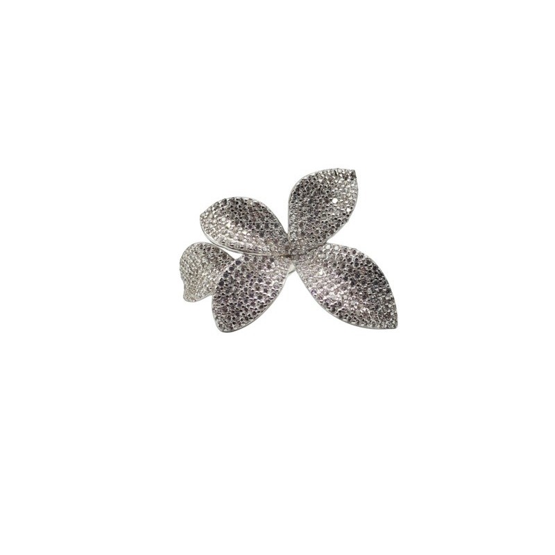 ANELLO FOGLIA CON ZIRCONI IN ARGENTO MOD. AN74635 [d34b13e5]