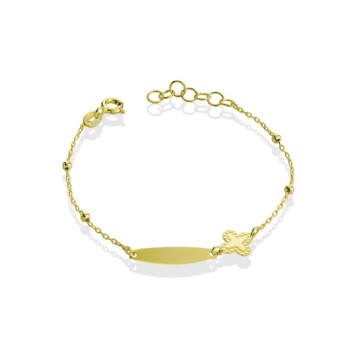 BRACCIALE IN ORO 9KT CON TARGA MOD. 1181 [2ad82736]