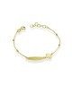 BRACCIALE IN ORO 9KT CON TARGA MOD. 1181 [2ad82736]