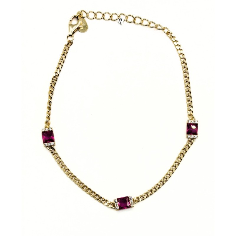 BRACCIALE IN ARGENTO CON ZIRCONE BAGUETTE MOD. BIARP26 [c4c2c275]