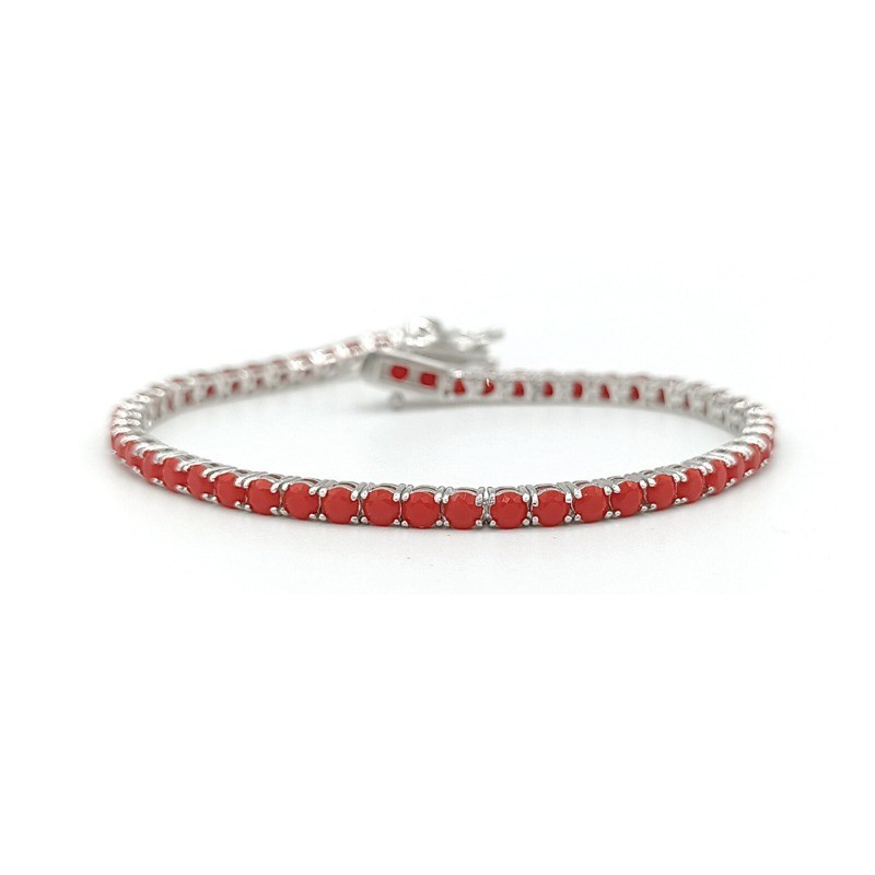 Bracciale tennis in argento con opale Mod. BRTEN.3MM18MIL [68824f4f]