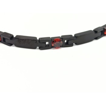 BR. ACCIAIO NERO CON ZIRCONI MOD. BRU03332 [a2e8c7ea]