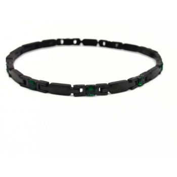 BR. ACCIAIO NERO CON ZIRCONI MOD. BRU03332 [872d6451]