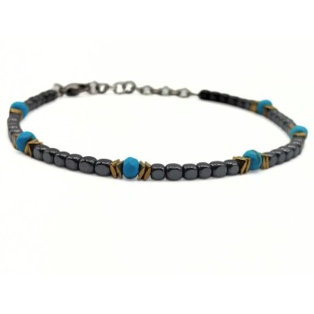 BRACCIALE IN  ACCIAIO CON PIETRE COLORATE MOD. BRU2312 [15f0d0ce]