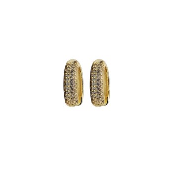 orecchini cerchi bombati in argento con zirconi mod. itaargor1387 [f964c6a9]