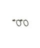orecchini cerchio pallinato in argento mod. itaargor648 [69704d1d]