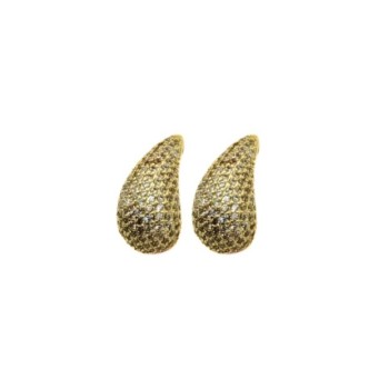orecchini goccia pavè in argento 925 mod. E2846 [f46dec5a]