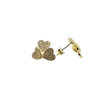 orecchini cuori in argento e zirconi mod. E2960 [600e5cbc]