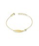 BRACCIALE IN ORO 9KT CON TARGA E ANCORA MOD. 1182 [a32d4e34]