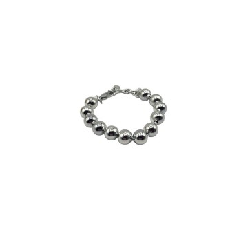 bracciale in acciaio con sfere lucide mod. itabr1068 [822206be]