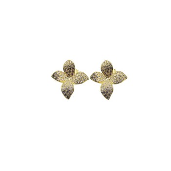 orecchini fiore in argento con zirconi mod. or76473 [b5fdf0e0]