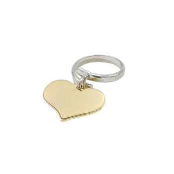 anello con cuore in argento mod. SSAN73 [0966691a]