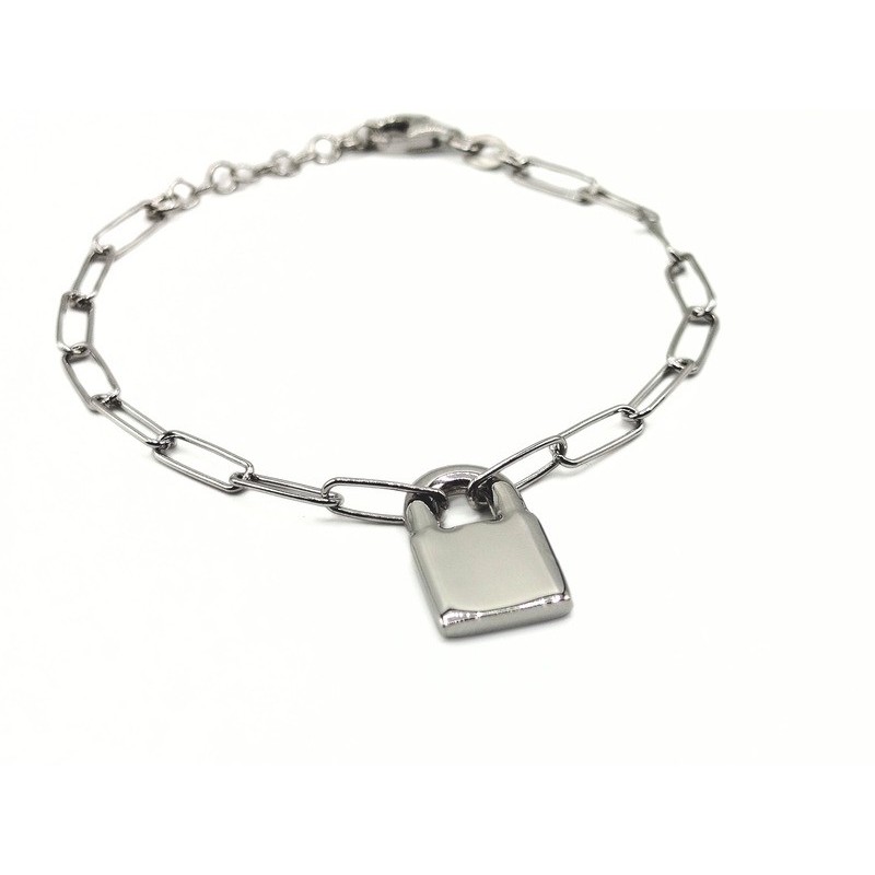BR. IN ARGENTO CON LUCCHETTO MOD. SSBR084 [5268710d]