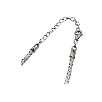 collana tennis in argento e zirconi mod. tghcl0381 [af876772]