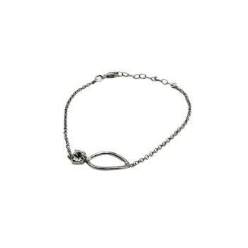 BR. IN ARGENTO CON OVALE E CUORE ZIRCONE MOD. ITAARGBR1085 [d1d3e7d5]