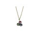 CL.IN ARG.DORATO CON PENDENTE TRILOGY ZIRCONI MULTICOLOR MOD. ITAARGCL1184 [e85059c6]