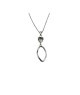 CL. IN ARGENTO CON OVALE E CUORE ZIRCONE MOD. ITAARGCL1190 [da0a34d6]
