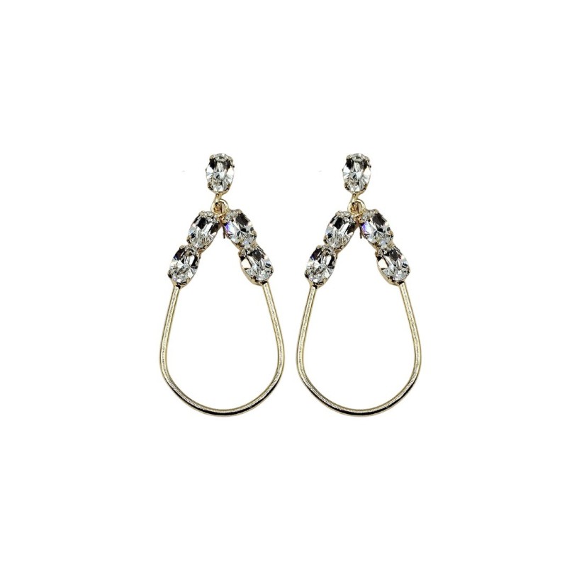 OR. IN ARG.DORATO OVALI E ZIRCONI BIANCHI MOD. ITAARGOR0180 [d6bda056]