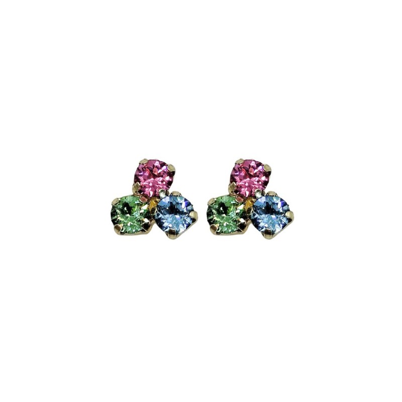 OR.IN ARG.DORATO TRILOGY ZIRCONI MULTICOLOR MOD. ITAARGOR0765 [0213f1db]