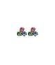 OR.IN ARG.DORATO TRILOGY ZIRCONI MULTICOLOR MOD. ITAARGOR0765 [0213f1db]