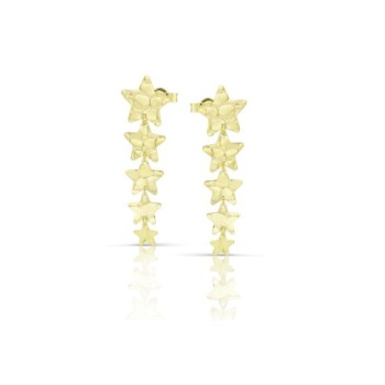 ORECCHINI IN ORO 9KT CON STELLE PENDENTI MOD. 1185 [366a4531]