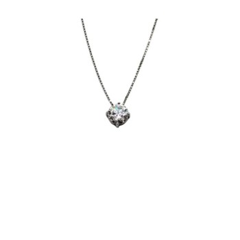 CL. PUNTO LUCE IN ARGENTO E MOISSANITE 0,80 KT MOD. 78911 [3ece6ced]